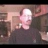 In front of the computer, about 1999